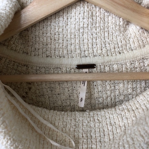 Free People By Your Side sweater in cream - Picture 2 of 5